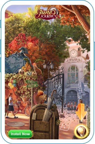Gated house during fall